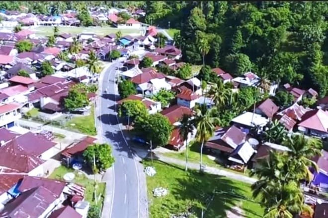 Desa dengan kekayaan tertinggi di Indonesia.(Tangkapan Layar YouTube Info Unik)