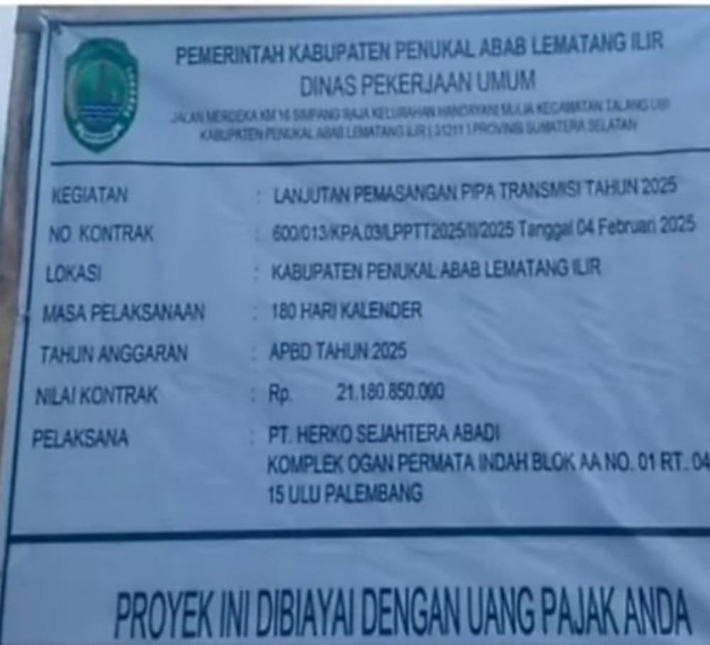 Proyek APBD 2025 PT. Herko Sejahtera Abadi