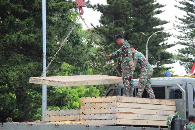 Semangat Gotong Royong TNI AD