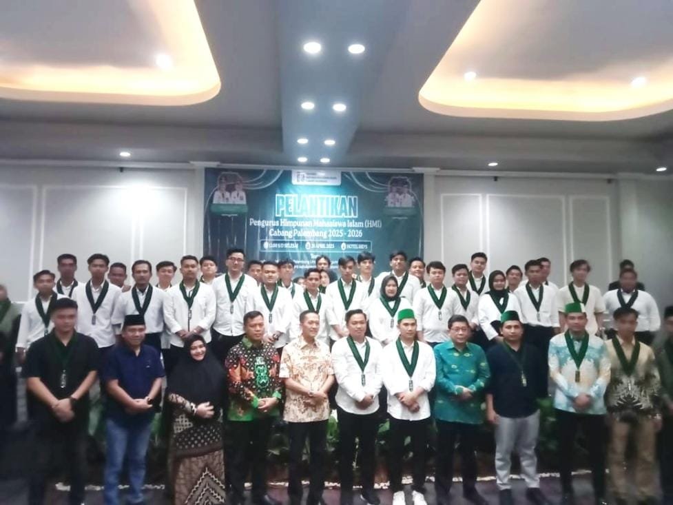 Pelantikan Bayu Pratama Ketua HMI cabang palembang