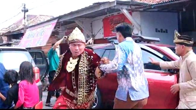 Pengantin dibacok di Palembang