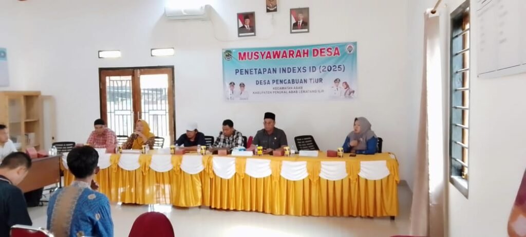 Pengabuan Timur Gelar Musyawarah Penetapan IDM 2025, Wujudkan Pembangunan Desa yang Berkelanjutan