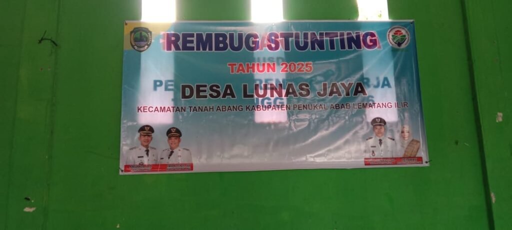 Untuk Pencegahan dan Penanganan Stunting Pemerintah Desa Lunas Jaya Gelar Kegiatan Rembug Stunting