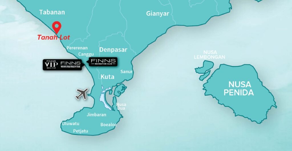 Tanah Lot Bali Map