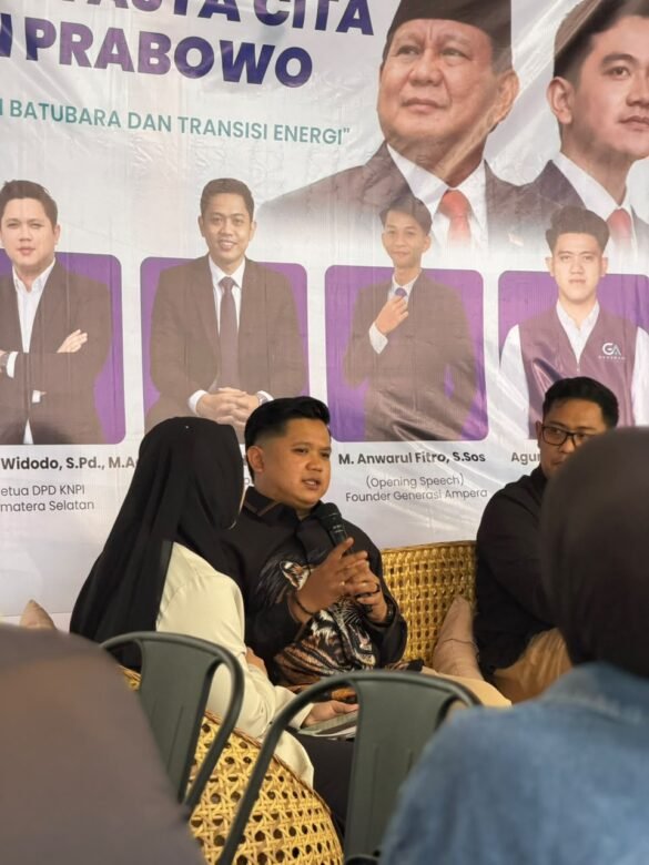Ketua DPD KNPI Sumatera Selatan Rudianto Widodo